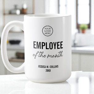 Company Logo Corporate Employee Of the Month Award Coffee Mug