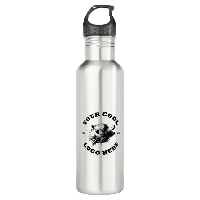 Company Logo Custom Promotional Branded Corporate Stainless Steel Water Bottle (Front)