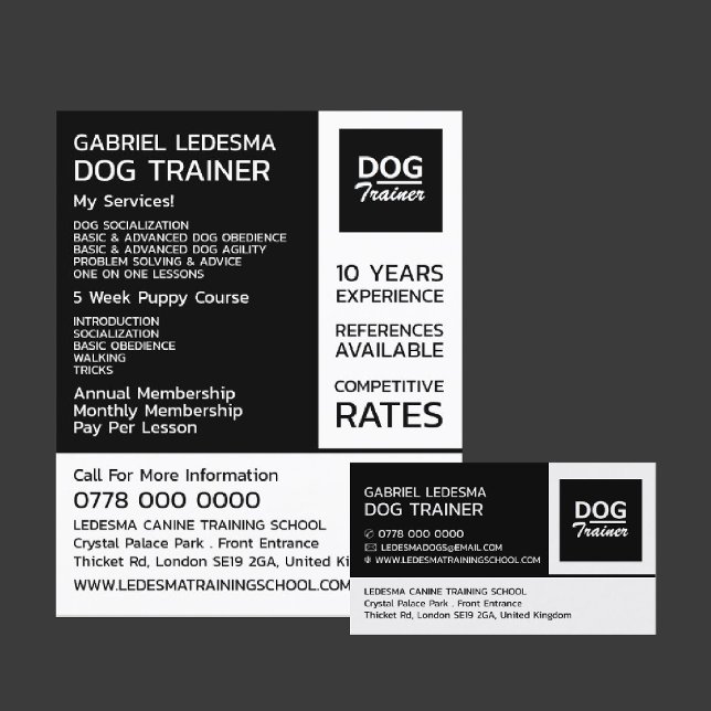 Company Logo, Dog Trainer Advertising Flyer (Creator Uploaded)