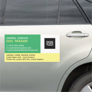 Company Logo, Dog Trainer Car Magnet