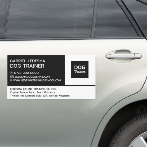 Company Logo Dog Trainer Car Magnet