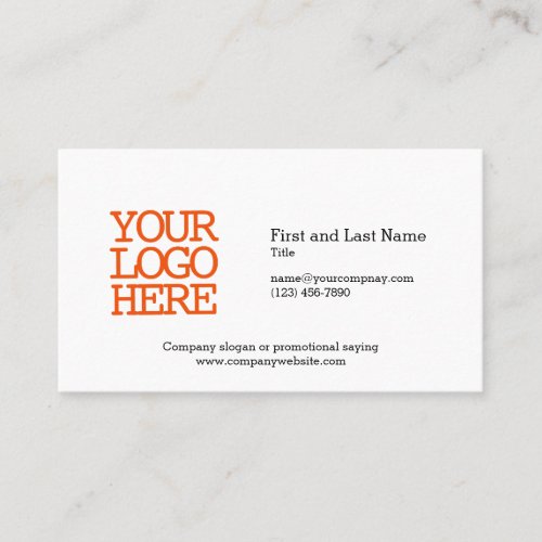 Company Logo Employee Contact Information Business Card