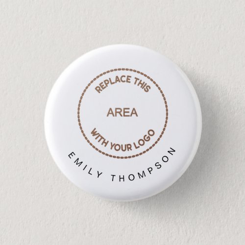 Company Logo Employee Delegate Name White Button