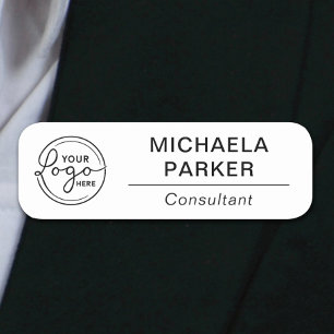 Company Logo Employee Magnetic Or Safety Pin Name Tag