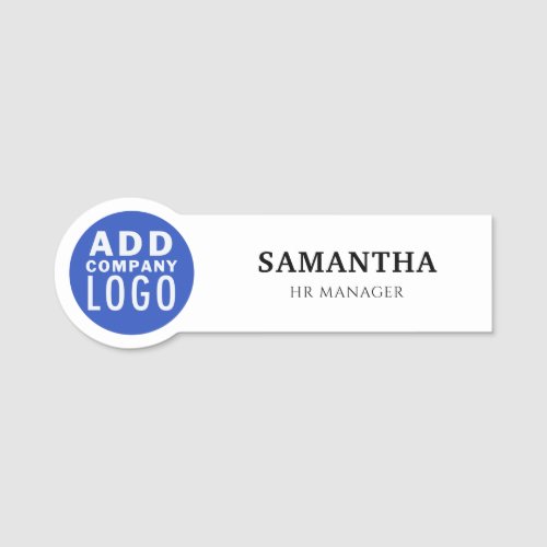 Company Logo Employee Personalized Name Tag