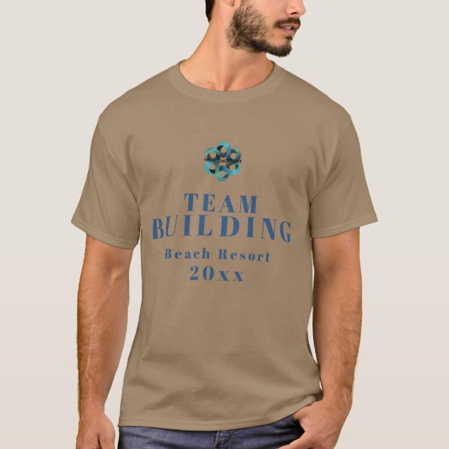 Company Logo Employee Team Building T-Shirt (Front)