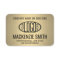 Company Logo Gold Color Printed Plastic Employee