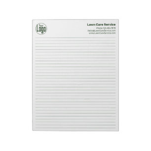Company Logo Green Lines College Rule Notepad