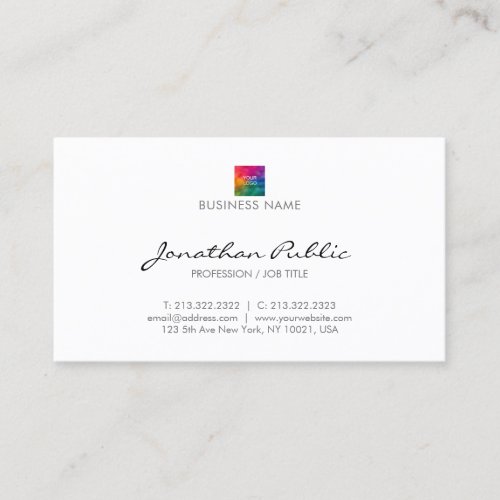 Company Logo Here Professional Simple Template Business Card