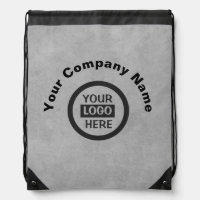 Company Logo & Information | Gray Background on