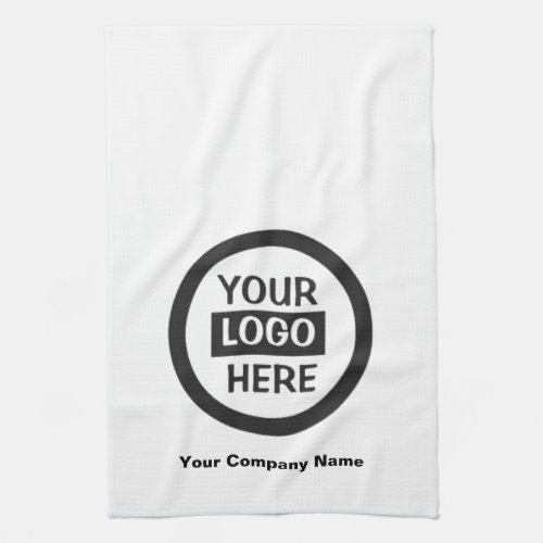 Company Logo  Information  White Background on  Kitchen Towel