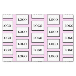 Company Logo Light Purple Custom Tissue Paper