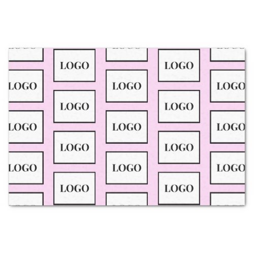 Company Logo Light Purple Custom Tissue Paper