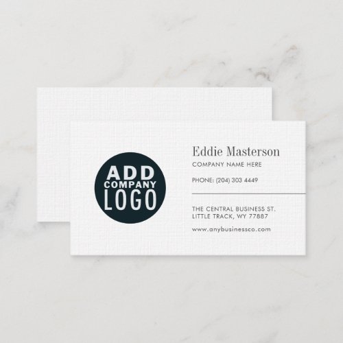 Company Logo Minimalist Business Card