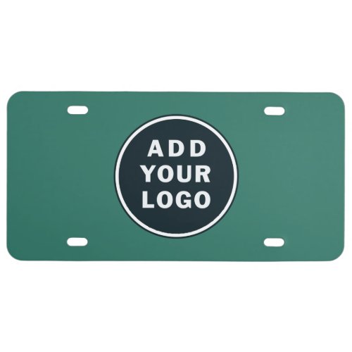 Company Logo Modern Simple Business Owner License Plate