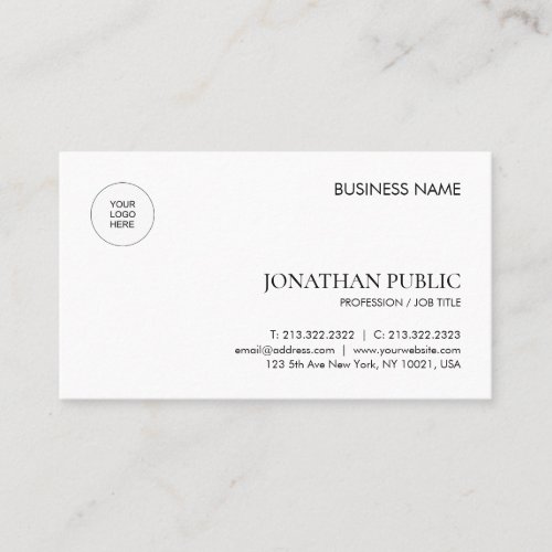 Company Logo Modern Template Professional Business Business Card