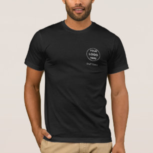 Company Logo Name Black Business Employee Staff T-Shirt