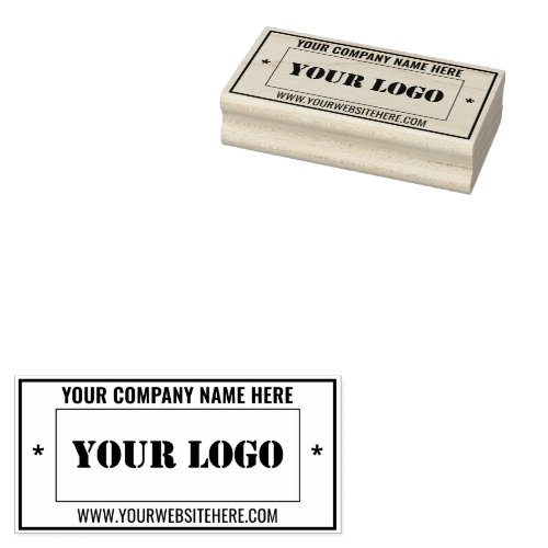 Company Logo Name Info Professional Stamp Example