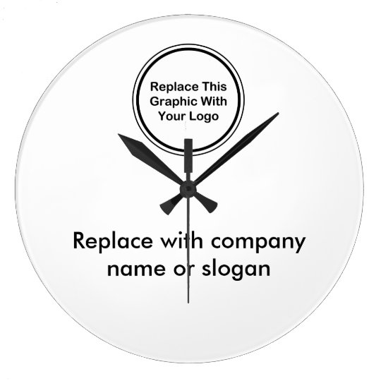 Company Logo Office Wall Clocks