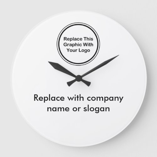 Company Logo Office Wall Clocks