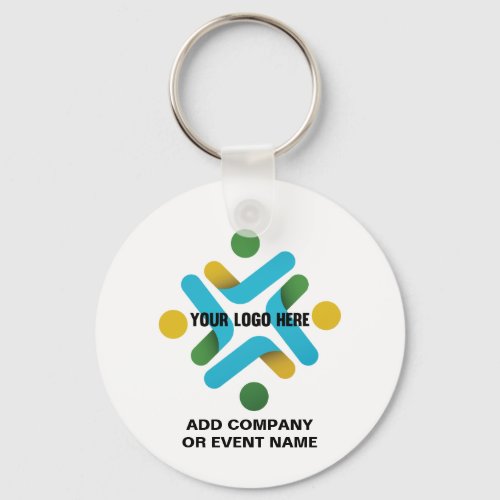 Company Logo or Business Event Your Custom Text Keychain