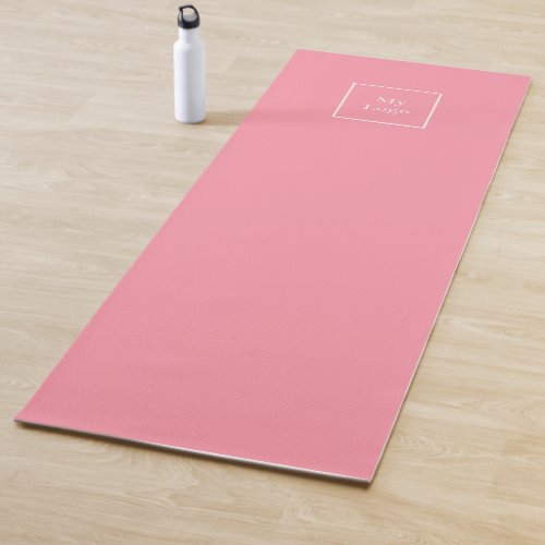 Company logo pink classic business studio yoga mat