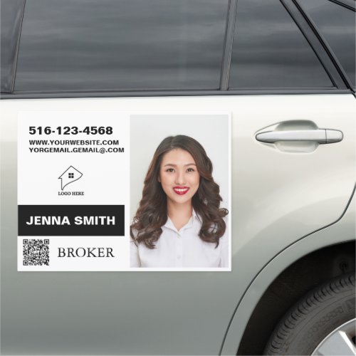 Company logo Professional Contact info Real Estate Car Magnet