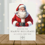 Company Logo Professional Elegant Custom Christmas Holiday Card<br><div class="desc">Send warm holiday wishes in style with the Company Logo Professional Elegant Custom Christmas Holiday Card. Designed for businesses looking to make a lasting impression, this card allows you to feature your business logo front and center, making it a standout among traditional business greeting cards. Perfect for corporate or small...</div>
