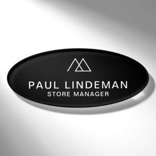 Company Logo Professional Magnetic Employee  Name Tag