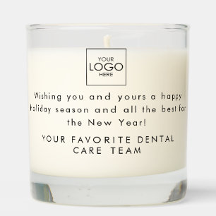 Company Logo Professional Merry Christmas Script Scented Candle