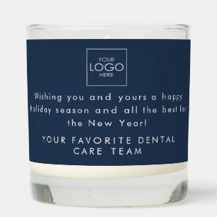 Company Logo Professional Merry Christmas Script Scented Candle