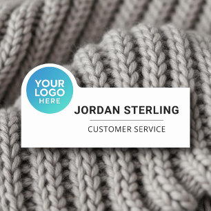 Company Logo Professional Modern Corporate Name Tag