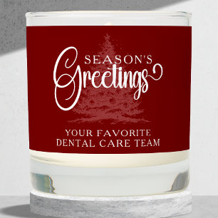 Company Logo Professional Season's Greeting Script Scented Candle