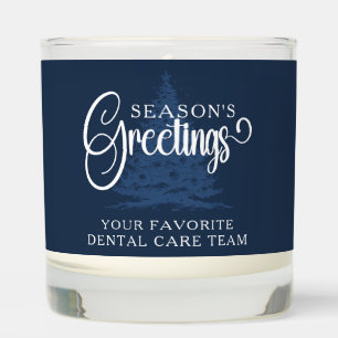 Company Logo Professional Season's Greeting Script Scented Candle