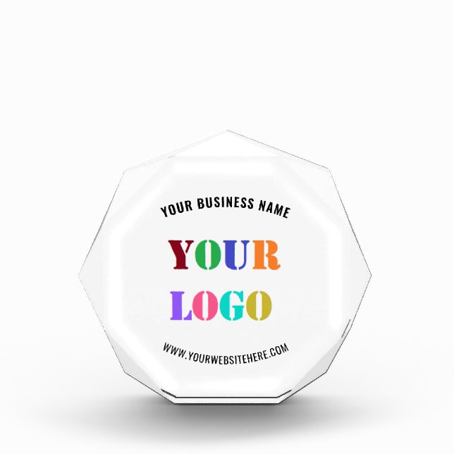 Company Logo Promotional Acrylic Award Template (Front)