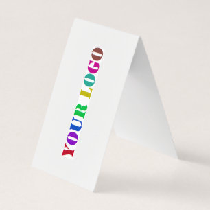Company Logo Promotional Business Card Example