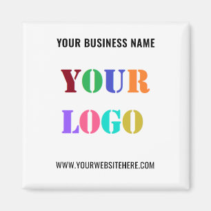 Company Logo Promotional Business Magnet Template