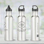 Company Logo QR code Website Business Stainless Steel Water Bottle<br><div class="desc">Company Logo QR code Website Business stainless steel water bottle</div>