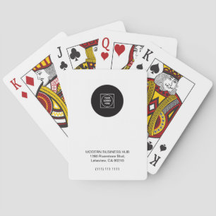 Company Logo Return Address Branding Poker Cards