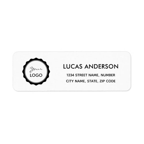 Company Logo Return Address Label