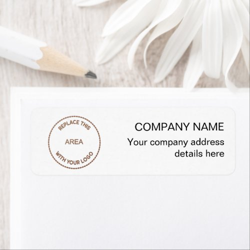 Company Logo Return Name Address Label