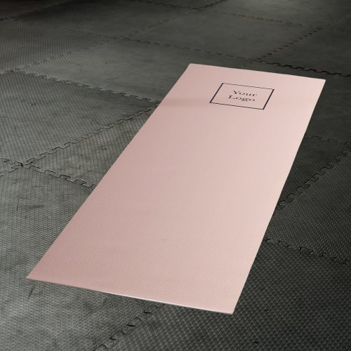 Company logo rose gold metallic business yoga mat