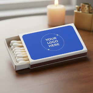 Company Logo Royal Blue Strong Branding Matchboxes