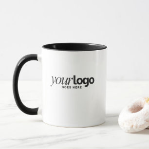 Company Logo Simple Business Promotion Black Mug