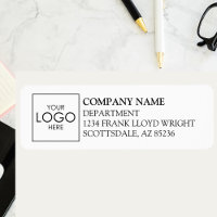 Company Logo Simple Custom Business Return Address