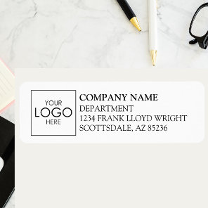 Company Logo Simple Custom Business Return Address Label