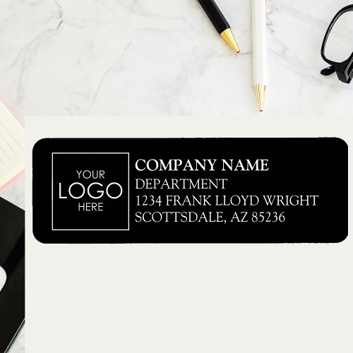 Company Logo Simple Custom Business Return Address Label