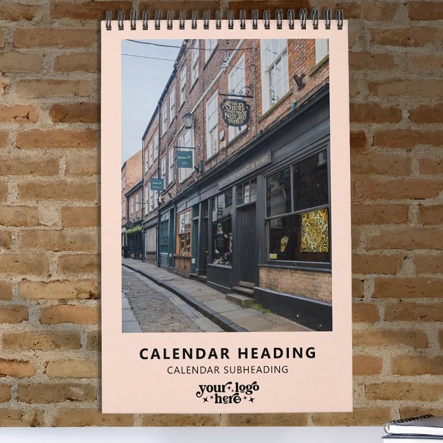 Company Logo Simple Modern Minimalist Promotional Calendar (Creator Uploaded)