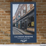 Company Logo Simple Modern Minimalist Promotional  Calendar<br><div class="desc">Keep your brand top of mind all year long with this Company Logo Simple Modern Minimalist Promotional Calendar. Designed in a sleek navy blue theme, this custom wall calendar is a perfect blend of functionality and professional branding. Add your company logo and personalized details to create a promotional item that...</div>