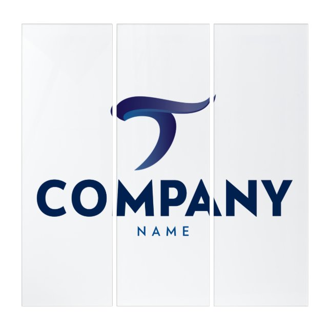 Company logo split canvas triptych (Front)